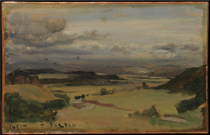 卡米尔·柯罗（Camille Corot）高清作品-村庄农田 120