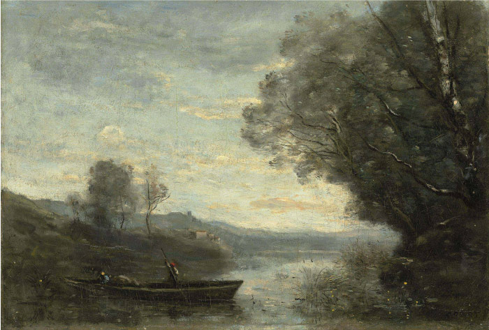 卡米尔·柯罗（Camille Corot）高清作品-河边划船 189