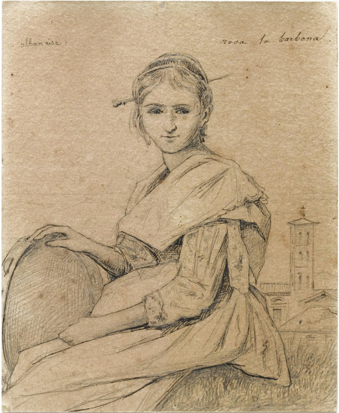 卡米尔·柯罗（Camille Corot）高清作品-人物素描 236