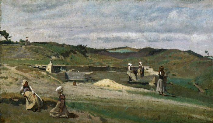 卡米尔·柯罗（Camille Corot）高清作品-劳动妇女 215