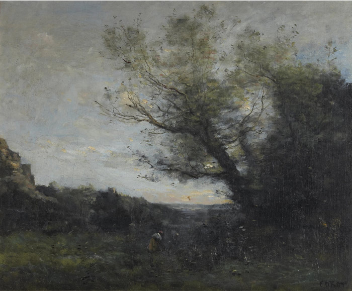卡米尔·柯罗（Camille Corot）高清作品- 农村风景油画 188