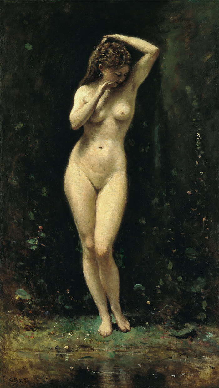 卡米尔·柯罗（Camille Corot）高清作品--站着的裸女