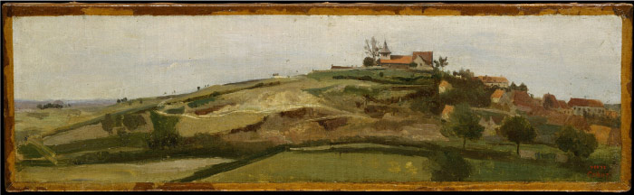 卡米尔·柯罗（Camille Corot）高清作品--山坡风景