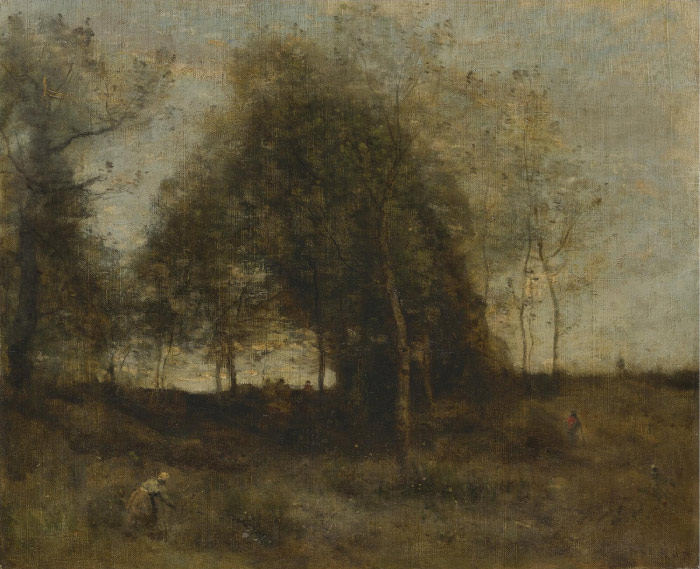 卡米尔·柯罗（Camille Corot）高清作品-山坡风景 238