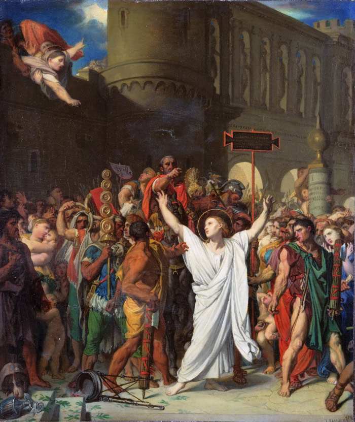 安格尔（Jean Auguste Dominique Ingres）高清作品-圣徒殉道