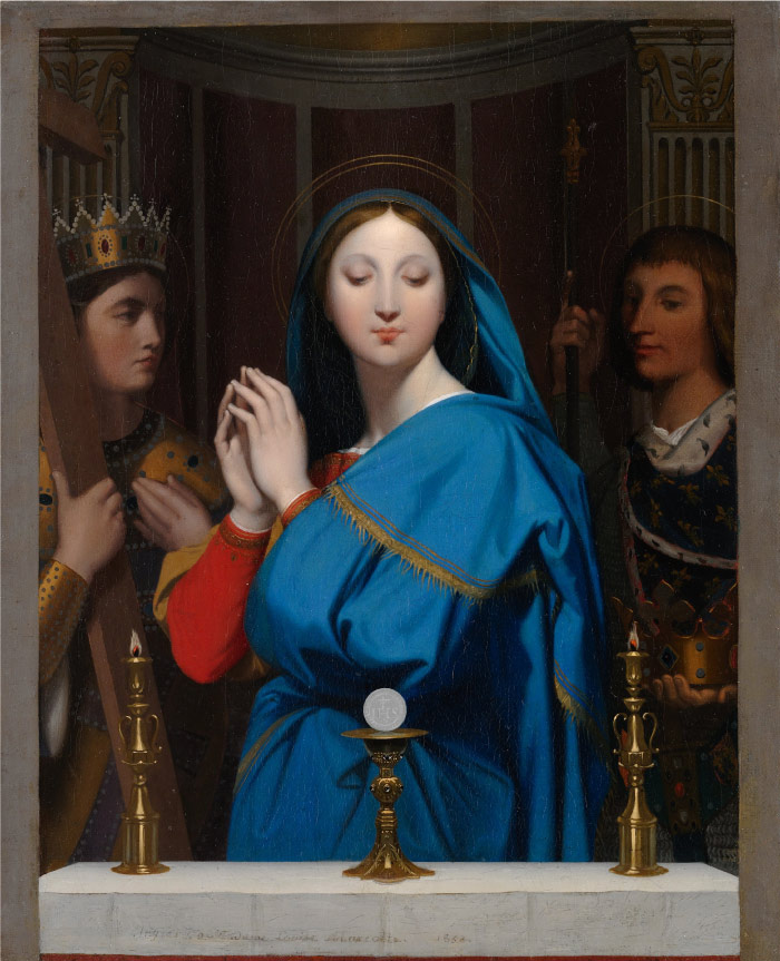 安格尔（Jean Auguste Dominique Ingres）高清作品-圣母玛丽娅油画
