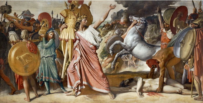 安格尔（Jean Auguste Dominique Ingres）高清作品-罗马战争