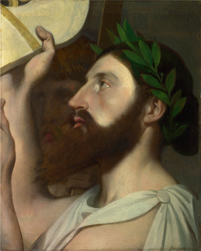 安格尔（Jean Auguste Dominique Ingres）高清作品-Pindar and Ictinus