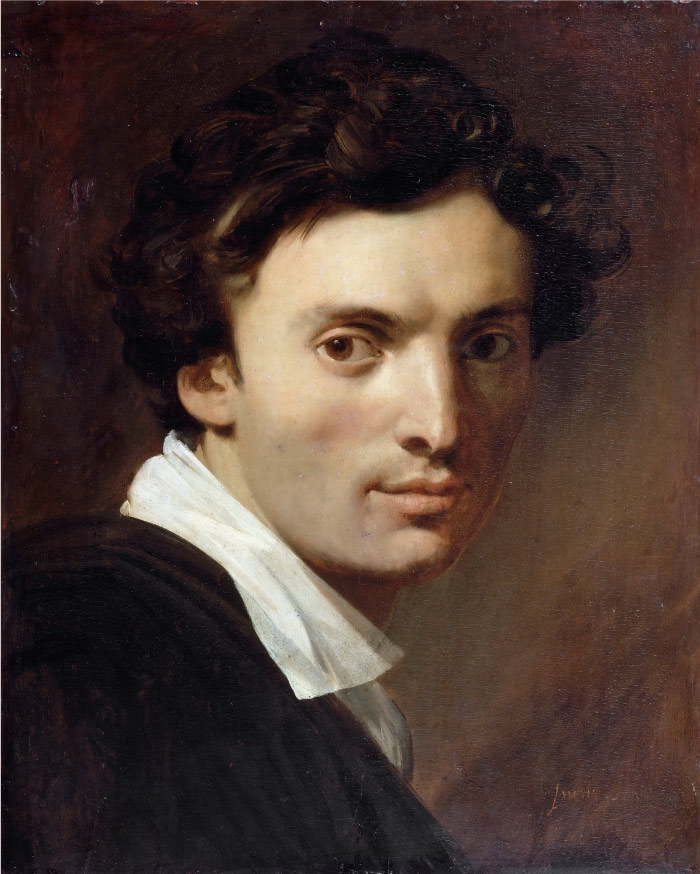 安格尔（Jean Auguste Dominique Ingres）高清作品-男人肖像油画