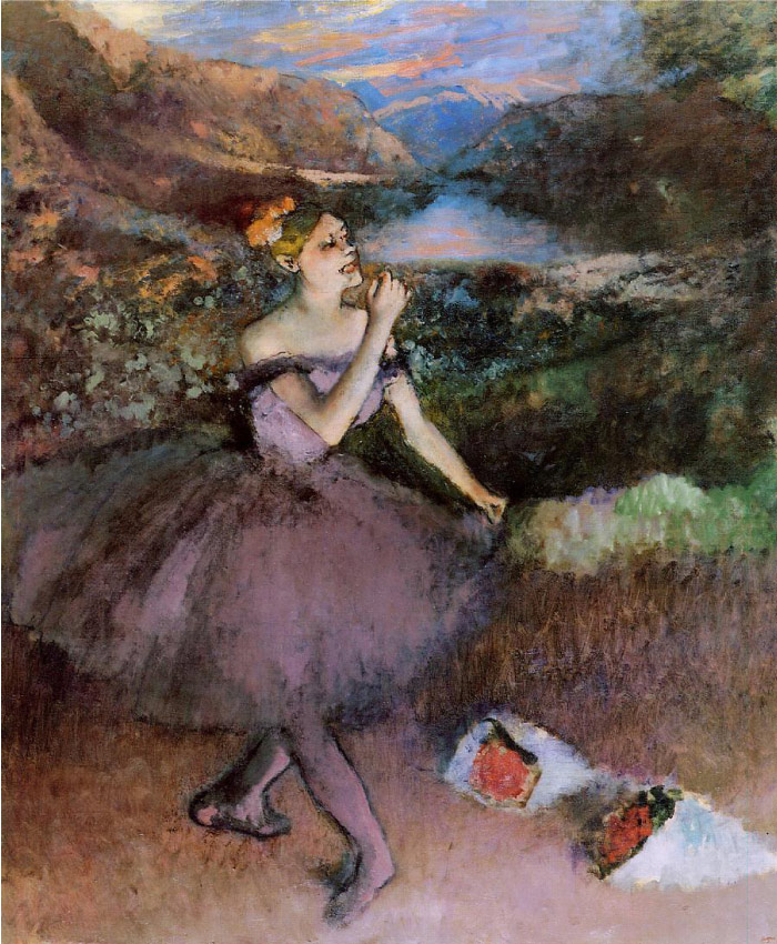 埃德加·德加（Degas Edgar）-《花束舞者》1890年