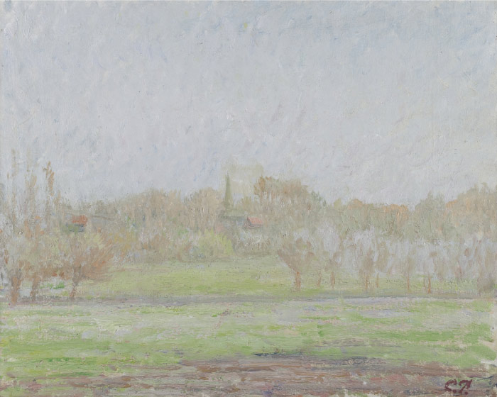 毕沙罗（Camille Pissarro）高清作品-茂密的树林（207）