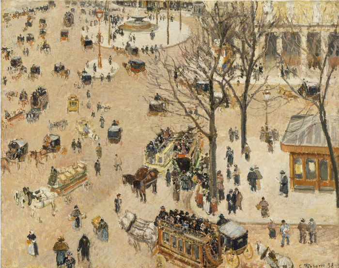 毕沙罗（Camille Pissarro）高清作品-街道