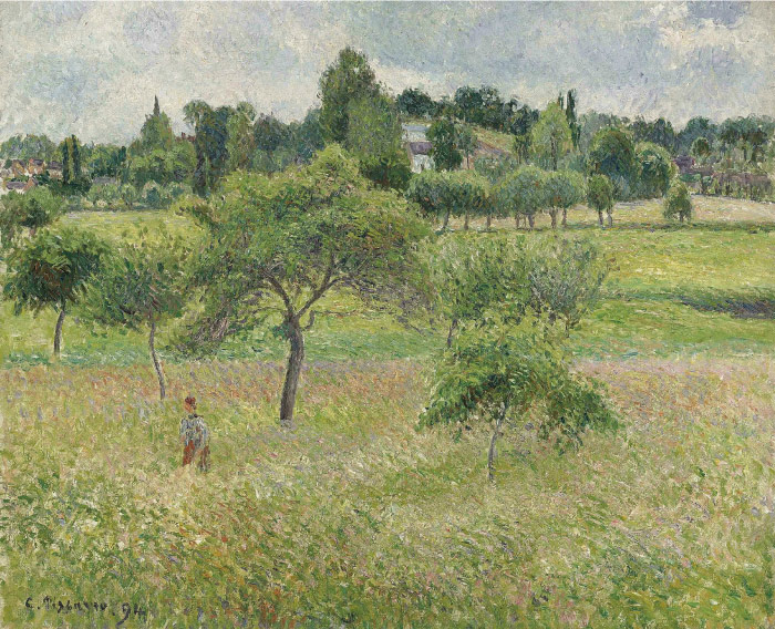毕沙罗（Camille Pissarro）高清作品 茂密的田野（086）