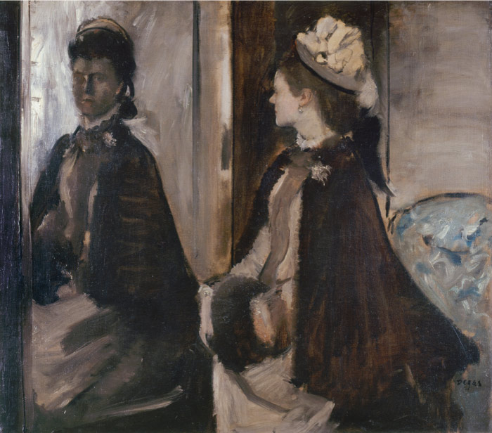埃德加·德加（Edgar Degas）高清作品-《斯佩古洛的Jeantaud小姐》，1875年