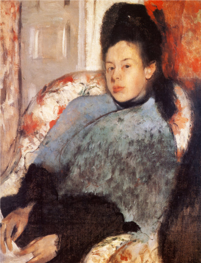 埃德加·德加（Edgar Degas）高清作品-Elena Montejasi Cicerale 1873