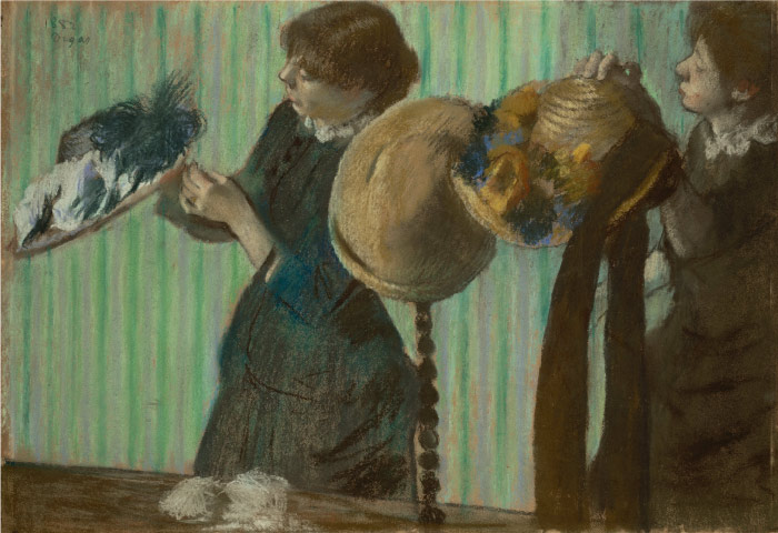 埃德加·德加（Edgar Degas）高清作品-Little Milliners, 1882