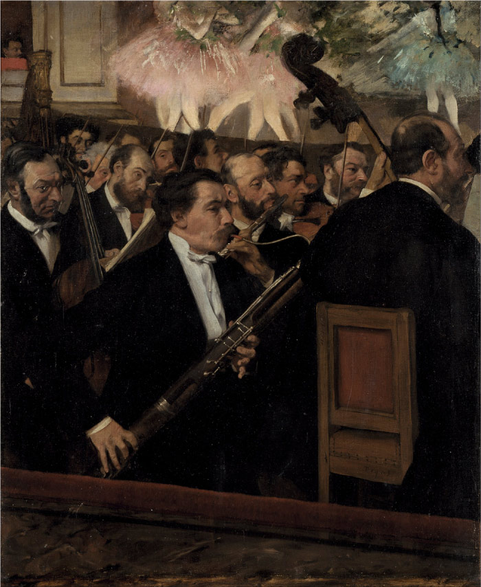 埃德加·德加（Edgar Degas）高清作品-歌剧管弦乐团 1869年