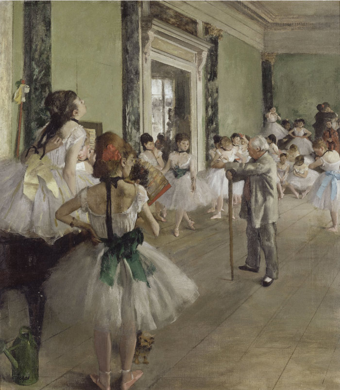 埃德加·德加（Edgar Degas）高清作品-芭蕾舞班，1871