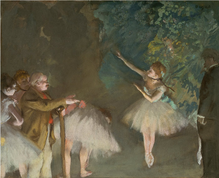 埃德加·德加（Edgar Degas）高清作品-芭蕾舞排练，约1876年