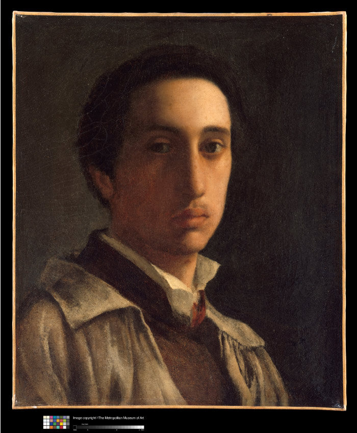 埃德加·德加（Edgar Degas）高清作品-Self Portrait  1