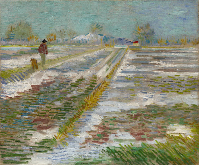 梵高（Vincent van Gogh）高清作品 –Landscape with Snow