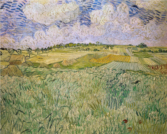 梵高（Vincent van Gogh）高清作品 –Plain of Auvers