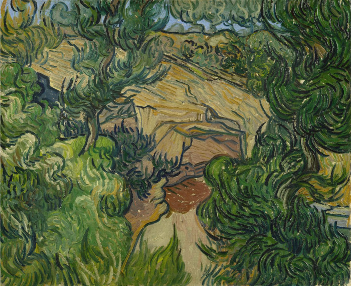 梵高（Vincent van Gogh）高清作品 –Entrance to a Quarry