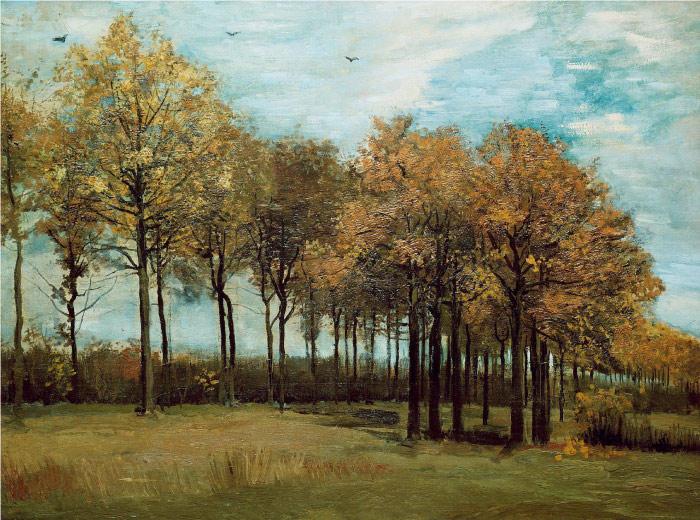 梵高（Vincent van Gogh）高清作品 –Autumn Landscape