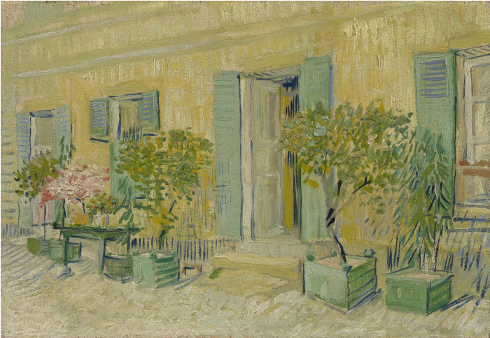 梵高（Vincent van Gogh）高清作品 –Exterior of a Restaurant at Asnieres