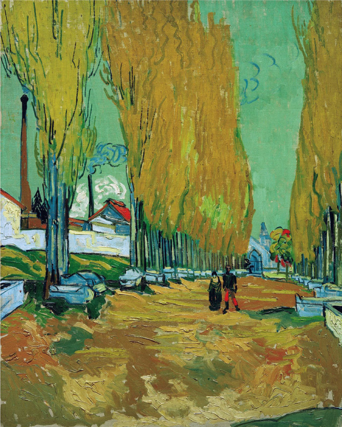 梵高（Vincent van Gogh）高清作品 – 阿里阵营 Les Alyscamps