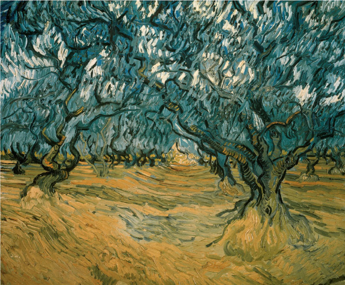 梵高（Vincent van Gogh）高清作品 –橄榄树 Olive Trees 3