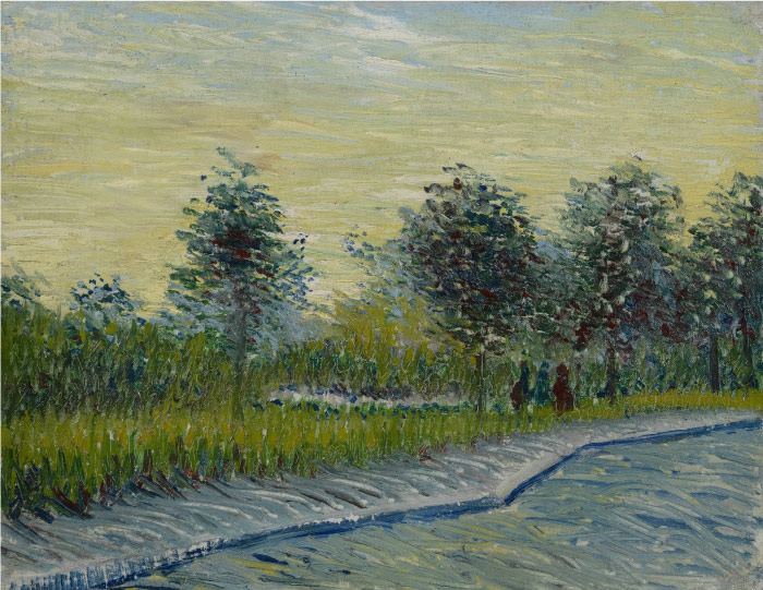 梵高(Vincent van Gogh)高清作品 –日落圣皮埃尔广场 Square Saint Pierre at Sunset