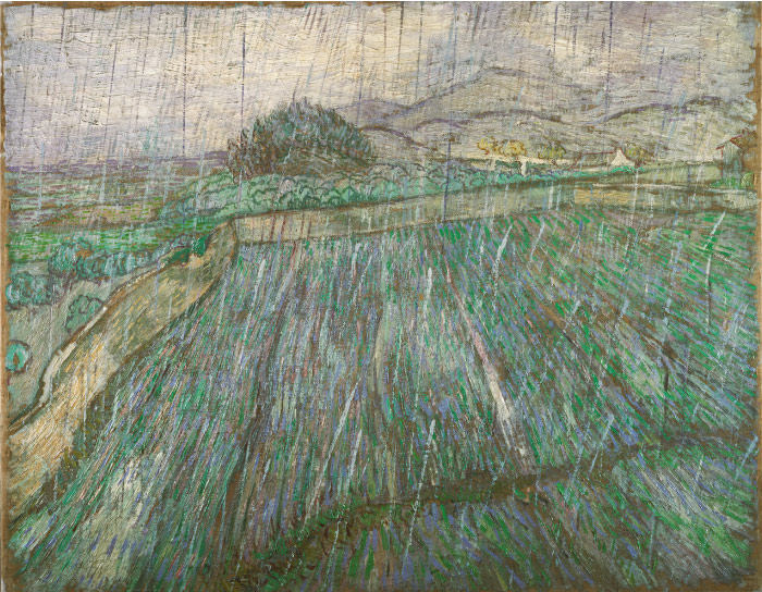 梵高（Vincent van Gogh）高清作品 –雨 Rain 1889