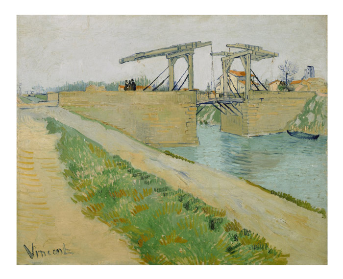 梵高(Vincent van Gogh)高清作品 –Langlois大桥 The Langlois bridge (March 1888 1888)