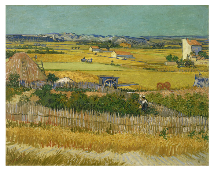梵高（Vincent van Gogh）高清作品 –收获  The harvest (June 1888   1888)