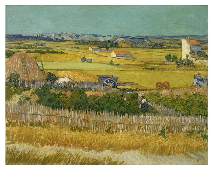 梵高(Vincent van Gogh)高清作品 –收获 The harvest (June 1888 1888)