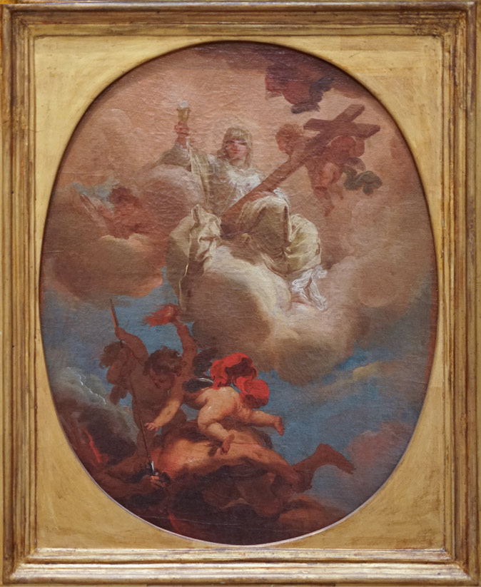 加埃塔诺·甘多菲(Gaetano Gandolfi)高清作品-信仰的胜利, Trionfo della Fede, bozzetto, circa 1774