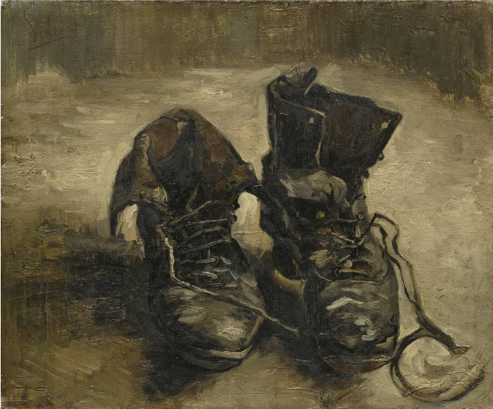 梵高（Vincent van Gogh）高清作品 –一双鞋 A Pair of Shoes 2