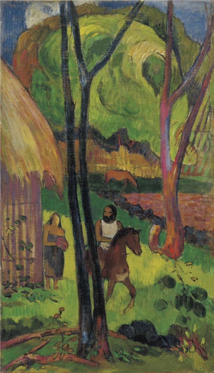 保罗·高更(paul gauguin)高清油画作品《负心汉》