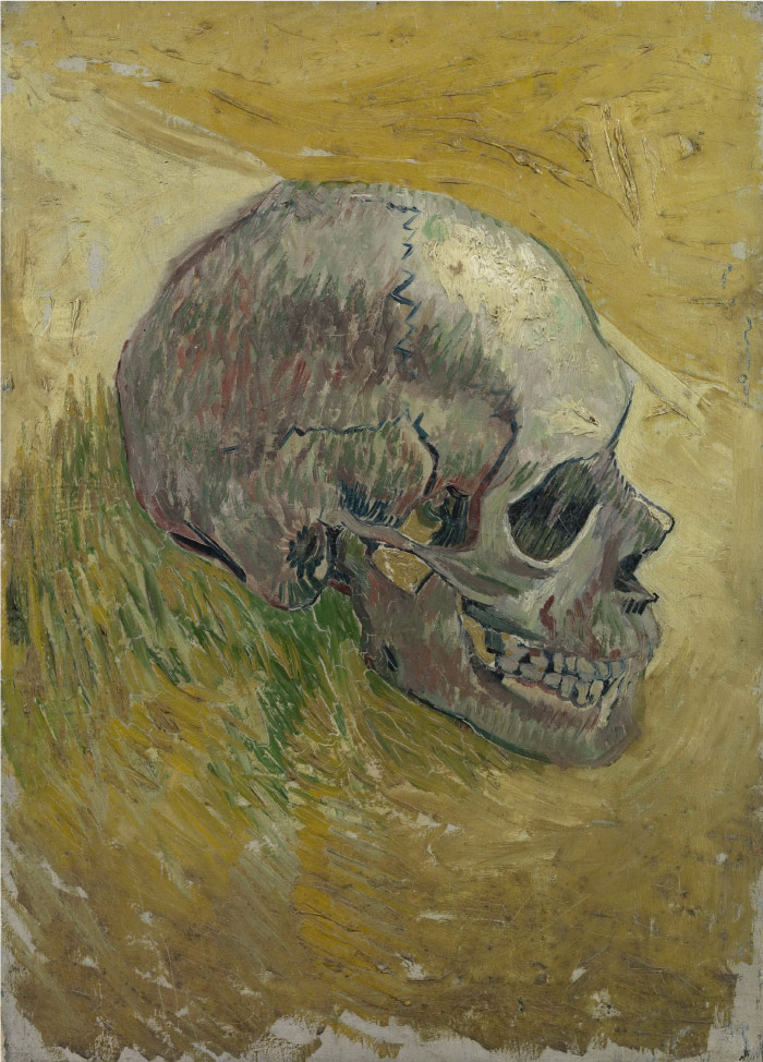梵高（Vincent van Gogh）高清作品 –颅骨 Skull2