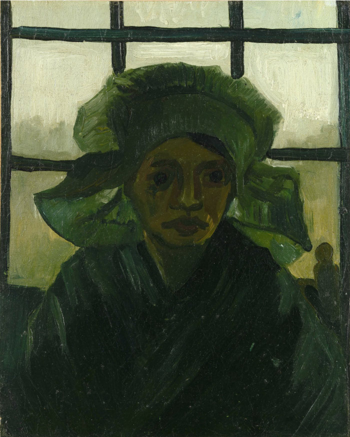 梵高（Vincent van Gogh）高清人物-女人的头 Head of a Woman8