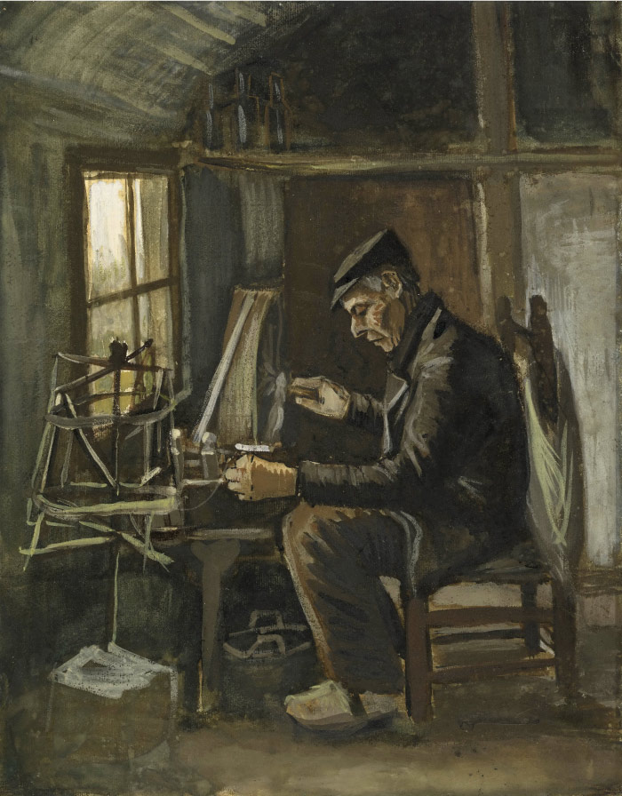 梵高（Vincent van Gogh）高清人物-纺纱 Man Winding Yarn