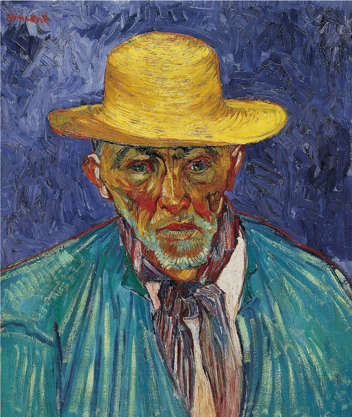 梵高（Vincent van Gogh）高清人物-普罗旺斯牧羊人Patience Escalier肖像
