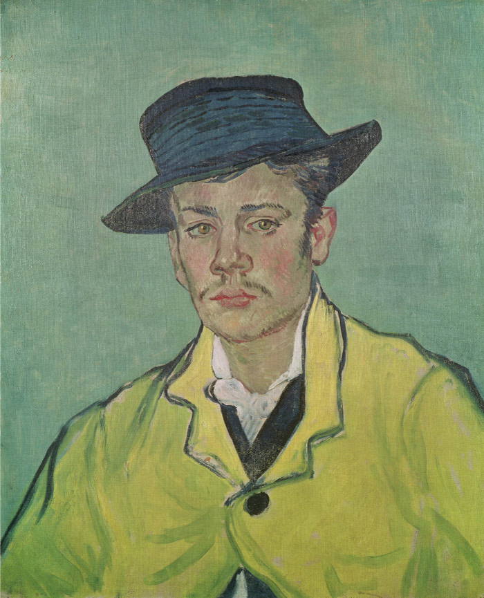 梵高（Vincent van Gogh）高清人物--阿曼德·鲁林肖像 Portrait of Armand Roulin2