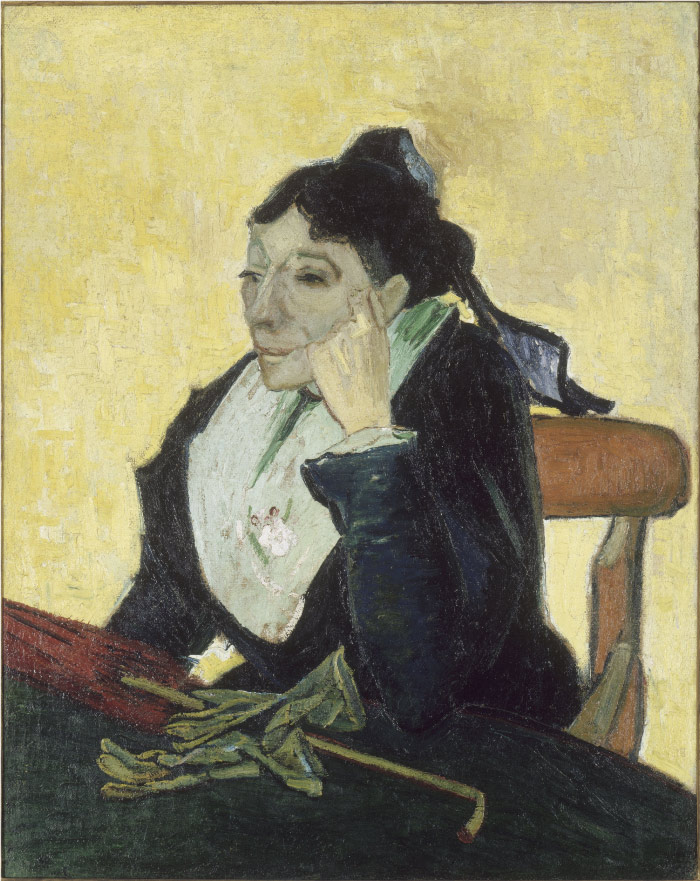 梵高（Vincent van Gogh）高清人物-阿勒西安 The Arlesienne 1888