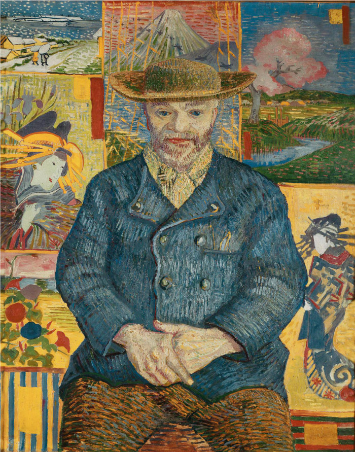 梵高（Vincent van Gogh）高清人物-Pere Tanguy肖像 2 Portrait of Pere Tanguy2