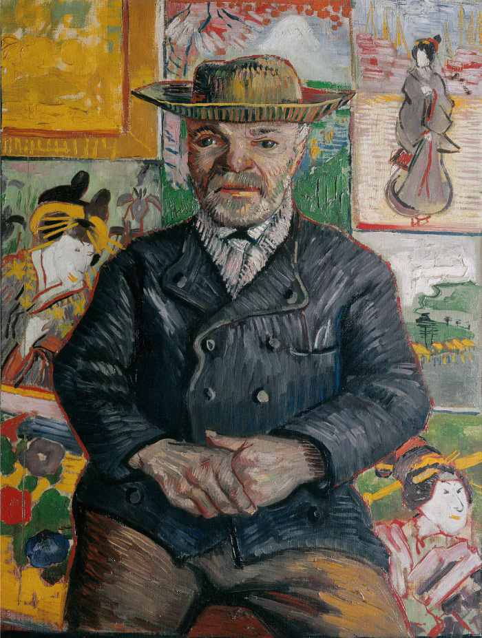 梵高（Vincent van Gogh）高清人物-Pere Tanguy肖像 Portrait of Pere Tanguy