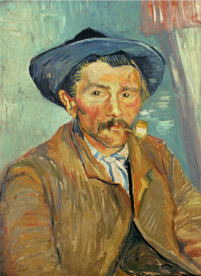 梵高（Vincent van Gogh）高清人物-吸烟者 The Smoker