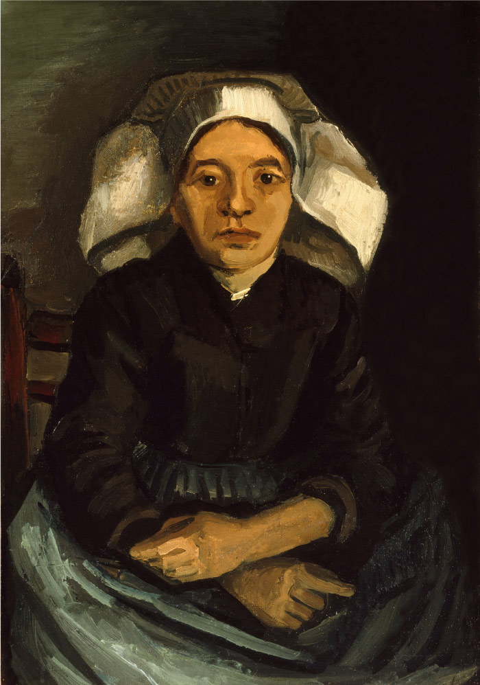 梵高（Vincent van Gogh）高清人物-坐着的农妇 Seated Peasant Woman