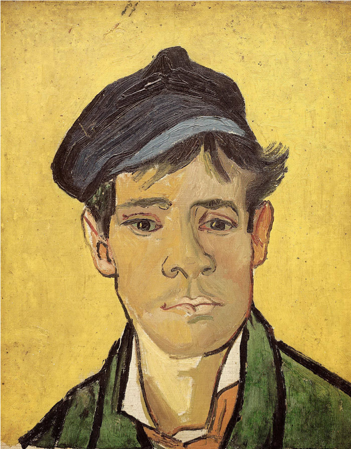 梵高（Vincent van Gogh）高清人物-戴帽子的年轻人 Young Man with a Cap